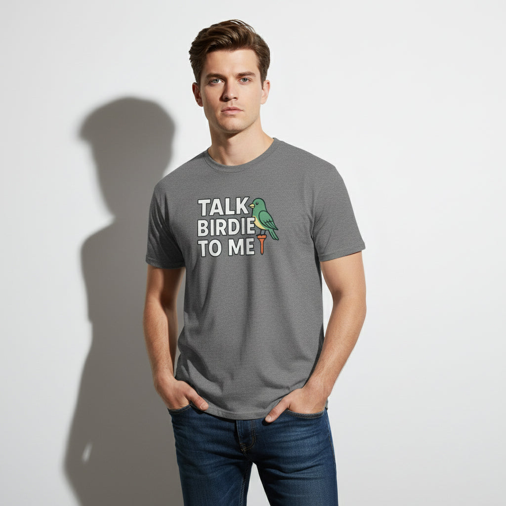 Talk Birdie To Me Funny Golf T-Shirt – Unisex, Soft Cotton, Golfer Gift