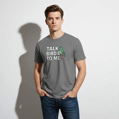 Talk Birdie To Me Funny Golf T-Shirt – Unisex, Soft Cotton, Golfer Gift