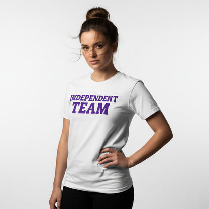 Independent Team Slogan Tee – Bold Group Shirt, Comfortable Fit,