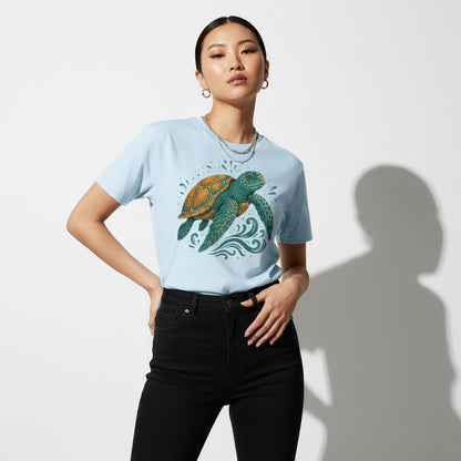 Sea Turtle Graphic T-Shirt – Ocean Animal, Soft Cotton, Eco-Friendly, Unisex