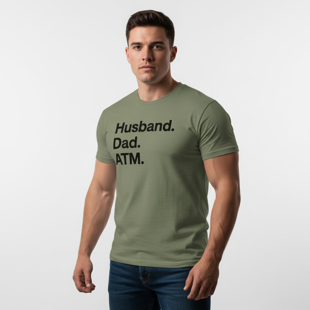 Dad Life T-Shirt – Husband Dad ATM, Unisex, Comfortable Fit, Gift Idea