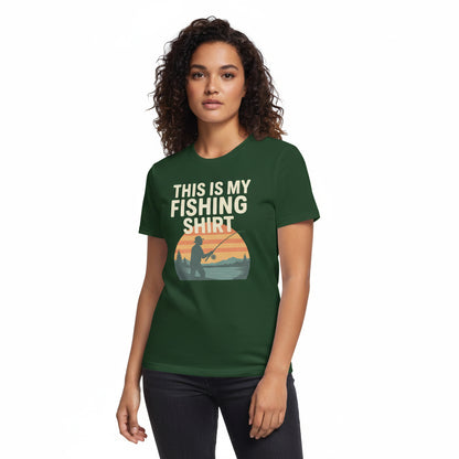 This Is My Fishing Shirt Funny T-Shirt – Angler Humor, Unisex, Soft Cotton