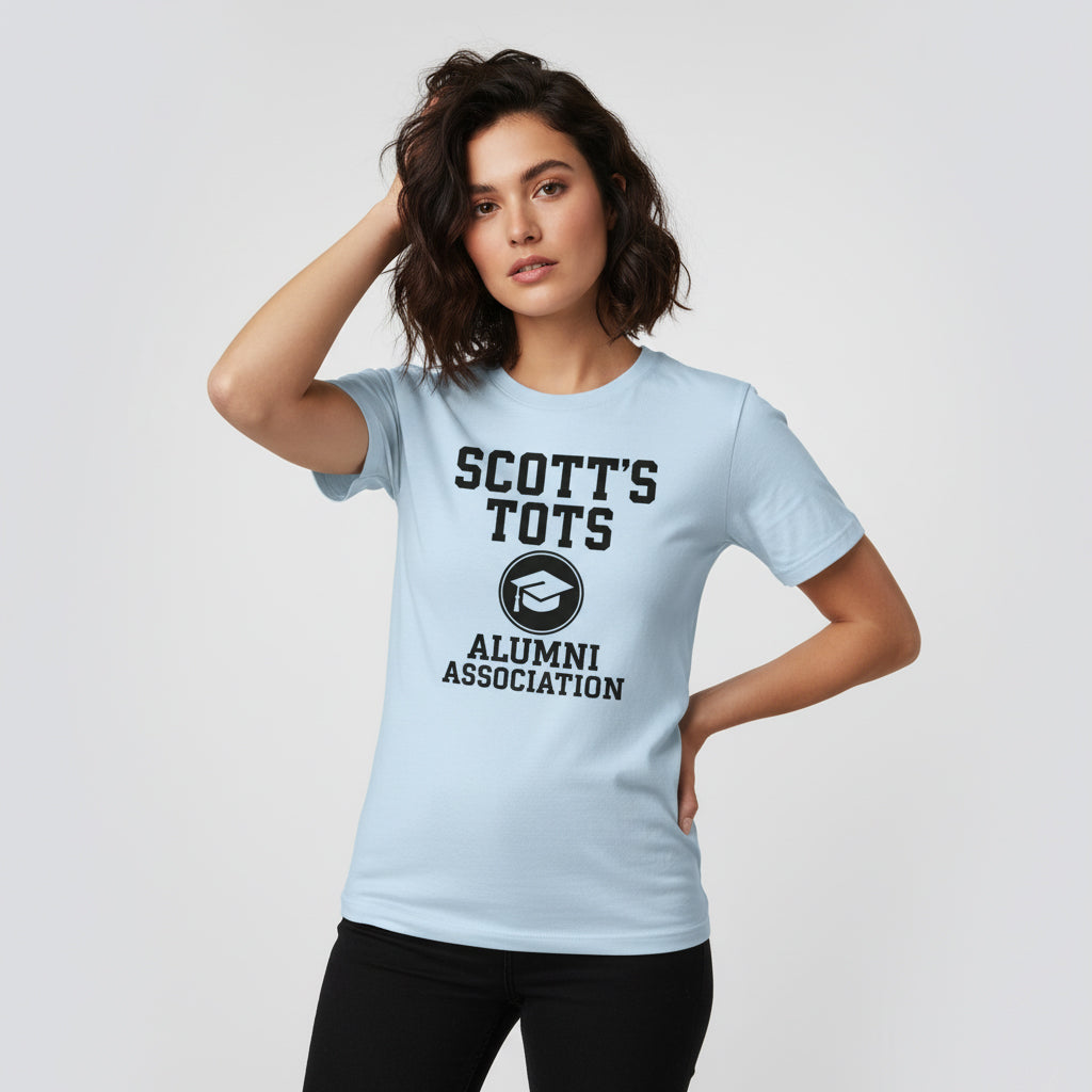 Scott’s Tots Alumni Association T-Shirt – The Office Inspired, Funny Fan Tee, Unisex