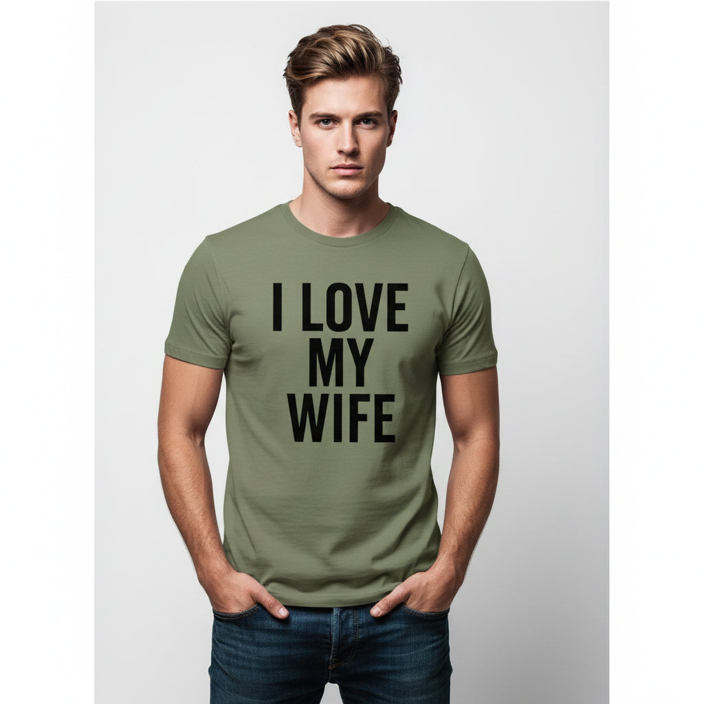 I Love My Wife Classic T-Shirt – Romantic Slogan, Comfortable Fit, Valentine’s Gift
