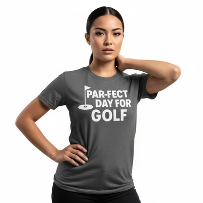 Golf Pun T-Shirt – PAR-FECT Day For Golf Graphic, Player, Coach, Gift