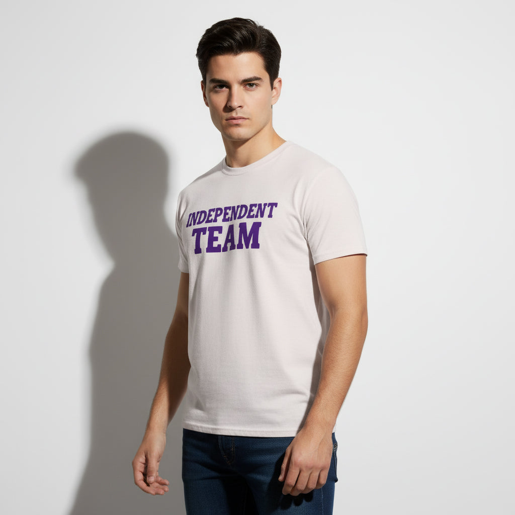 Independent Team Slogan Tee – Bold Group Shirt, Comfortable Fit,