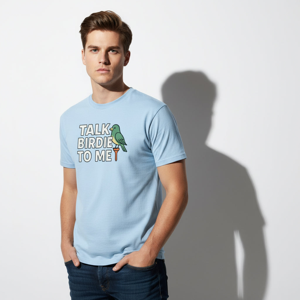 Talk Birdie To Me Funny Golf T-Shirt – Unisex, Soft Cotton, Golfer Gift
