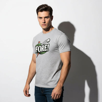 FORE! Golf Player T-Shirt – Retro Graphic, Comfortable Fit