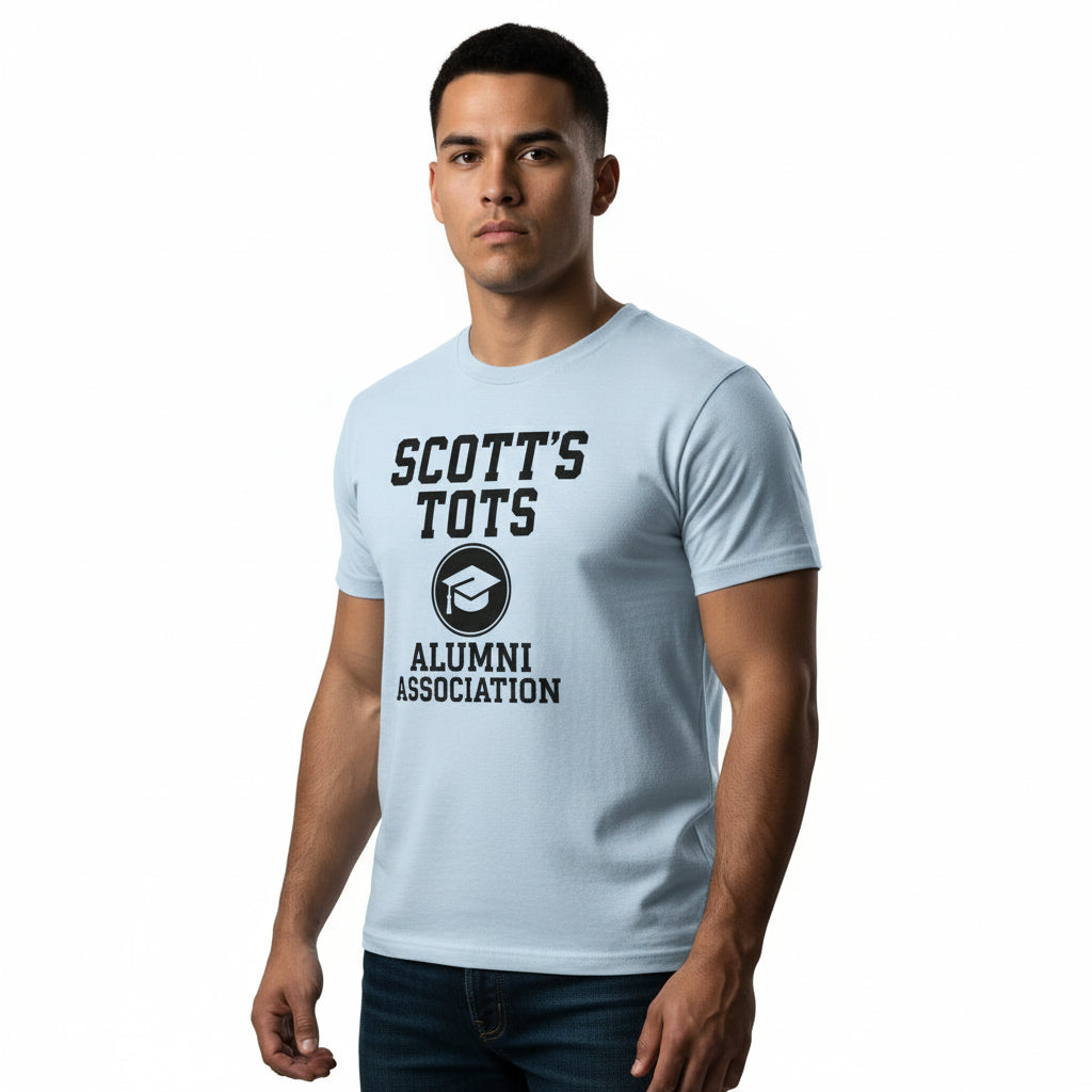 Scott’s Tots Alumni Association T-Shirt – The Office Inspired, Funny Fan Tee, Unisex