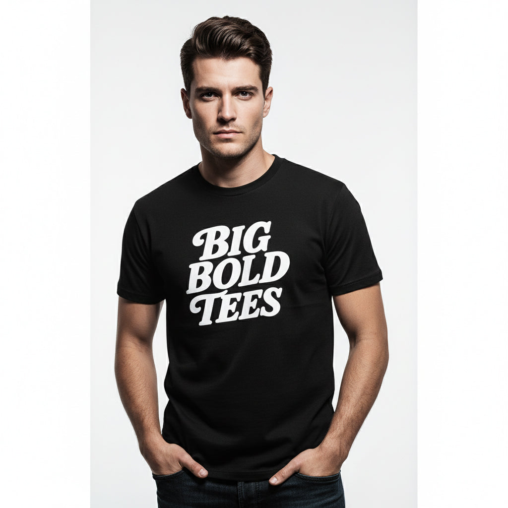 Big Bold Tees Statement T-Shirt – Graphic Slogan, Unisex, Soft Cotton