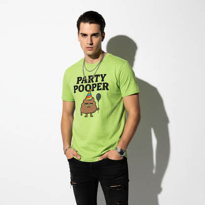 Party Pooper Graphic Tee – Silly Humor Shirt, Unisex, Gift for Friends