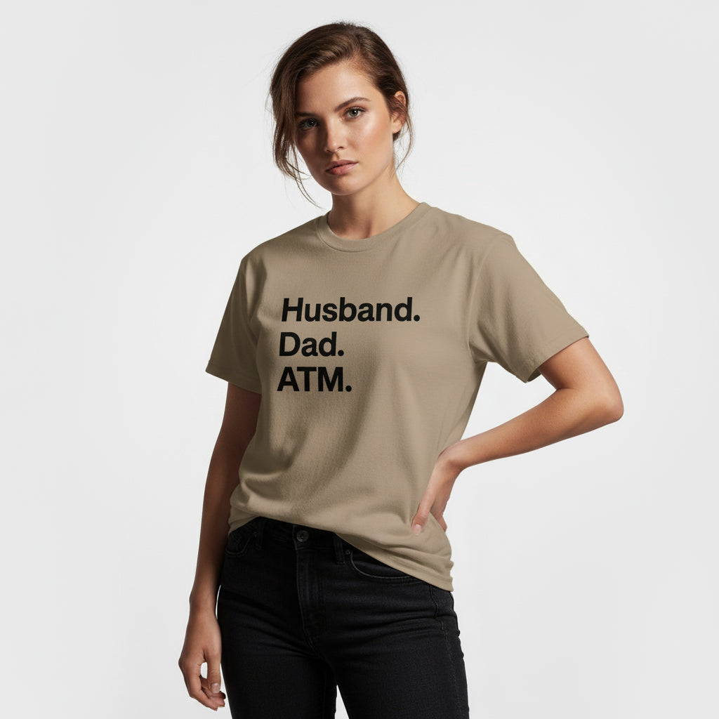 Dad Life T-Shirt – Husband Dad ATM, Unisex, Comfortable Fit, Gift Idea
