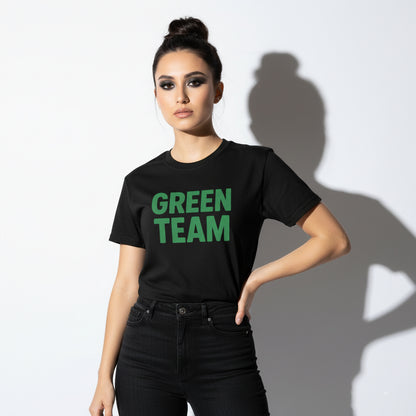 Green Team Fan Tee – Matching Group Shirt, Retro Style, Men’s & Women’s
