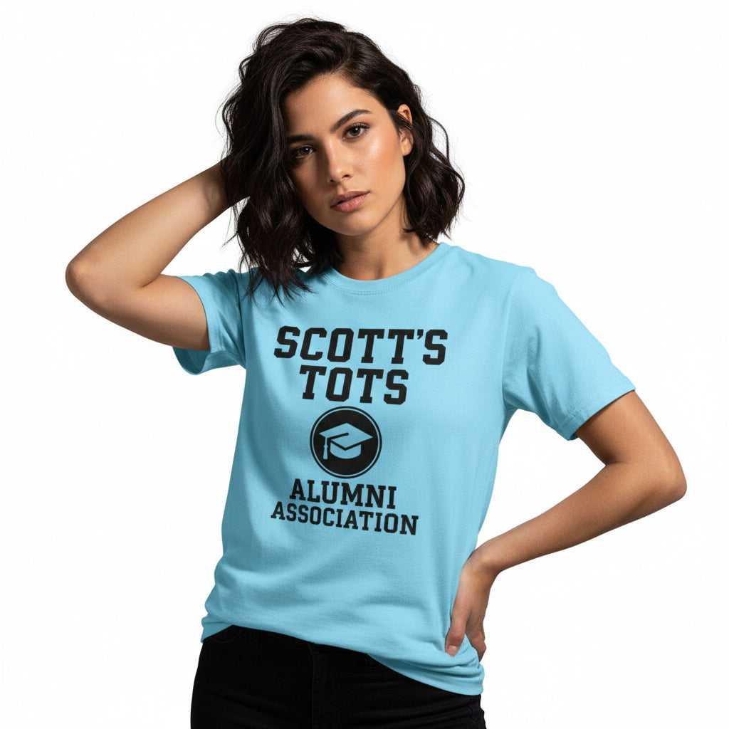 Scott’s Tots Alumni Association T-Shirt – The Office Inspired, Funny Fan Tee, Unisex