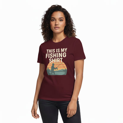 This Is My Fishing Shirt Funny T-Shirt – Angler Humor, Unisex, Soft Cotton