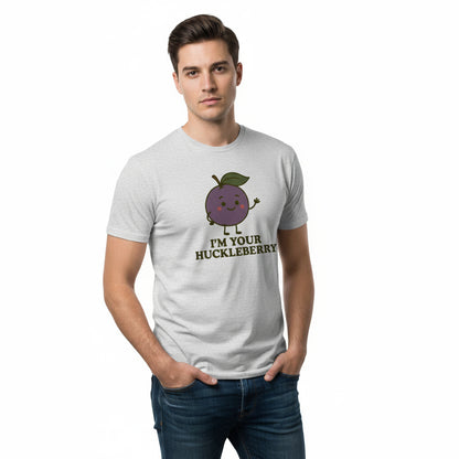 Funny Western Movie Quote T-Shirt – I’m Your Huckleberry, Men’s & Women’s