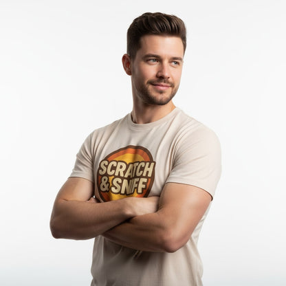 Scratch & Sniff Funny T-Shirt – Graphic Humor Tee, Unisex, Soft Cotton