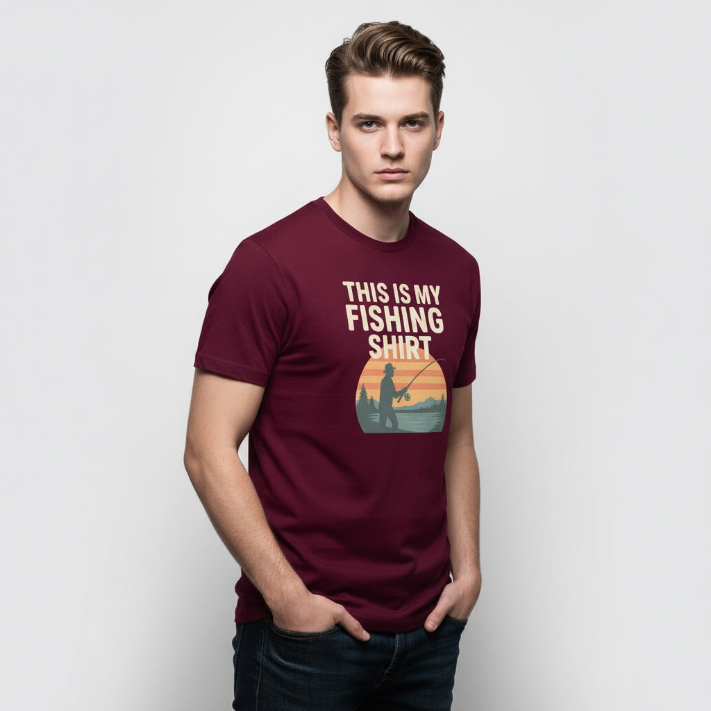 This Is My Fishing Shirt Funny T-Shirt – Angler Humor, Unisex, Soft Cotton