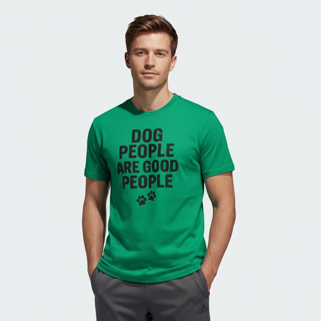 Dog People Are Good People - Funny Dog People T-Shirt – Pet Owner Statement, Comfortable Fit, Men’s & Women’s
