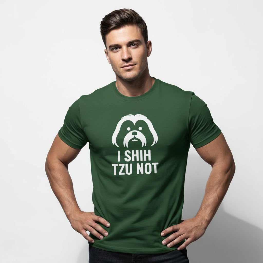 I Shih Tzu Not Dog Pun Tee – Cute Graphic, Gift for Pet Lovers, Unisex