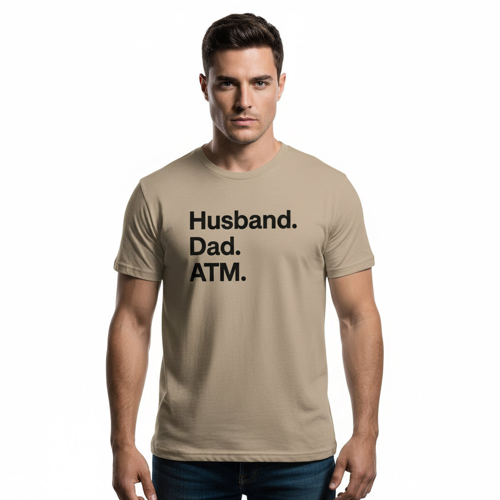 Dad Life T-Shirt – Husband Dad ATM, Unisex, Comfortable Fit, Gift Idea