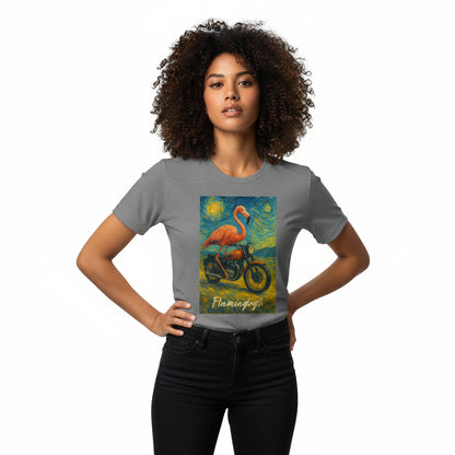 Flamingogh Flamingo Van Gogh Tee – Unique Art Lover Gift, Unisex, Soft Cotton