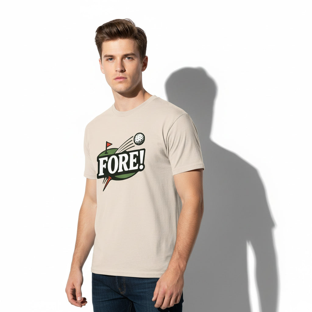FORE! Golf Player T-Shirt – Retro Graphic, Comfortable Fit