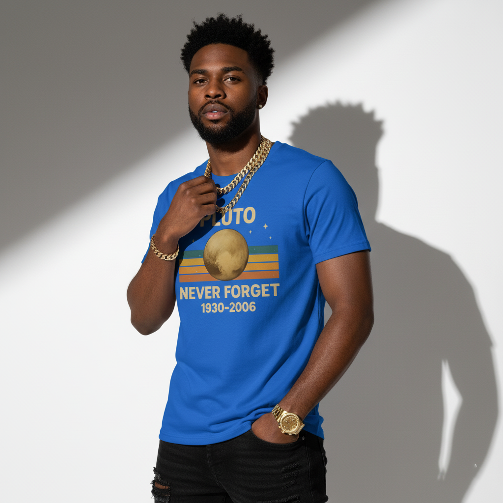 Pluto Planet Memorial Tee – Science Humor Shirt, Comfortable Fit, Gift for Space Fans