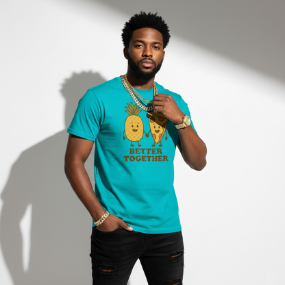 Better Together Pizza Pineapple Tee – Unique Foodie Shirt, Comfortable Fit, Youth & Adult