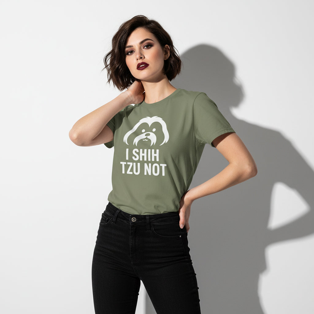 I Shih Tzu Not Dog Pun Tee – Cute Graphic, Gift for Pet Lovers, Unisex