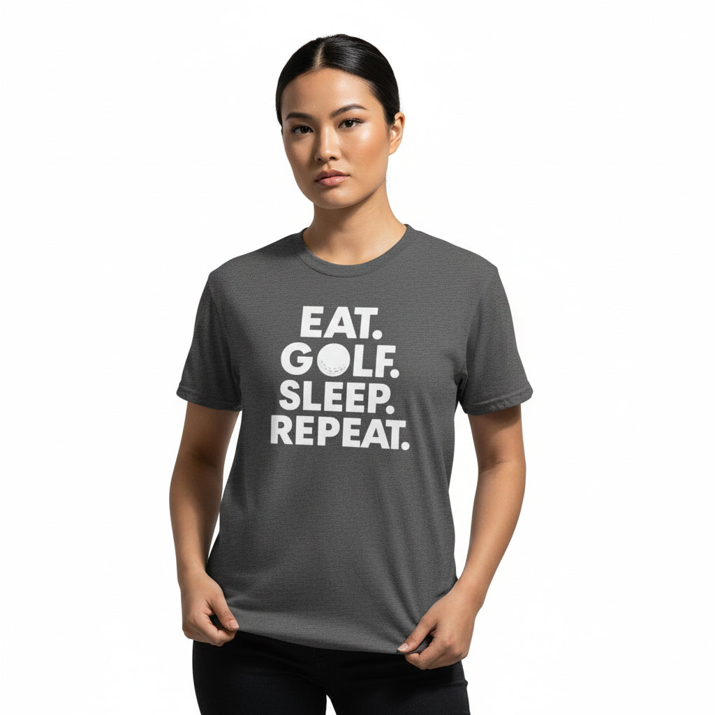 Eat. Golf. Sleep. Repeat. Golf Lifestyle Shirt – Unisex, Player Gift