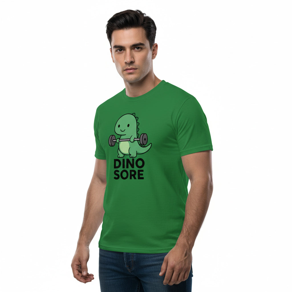 Funny Dino Sore Slogan Tee – Prehistoric Humor, Unisex, Youth & Adult
