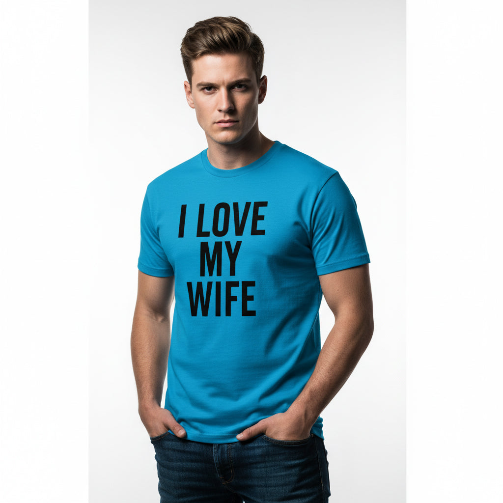 I Love My Wife Classic T-Shirt – Romantic Slogan, Comfortable Fit, Valentine’s Gift