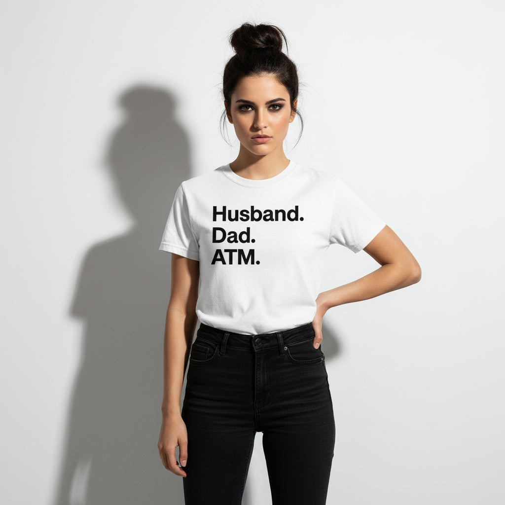 Dad Life T-Shirt – Husband Dad ATM, Unisex, Comfortable Fit, Gift Idea