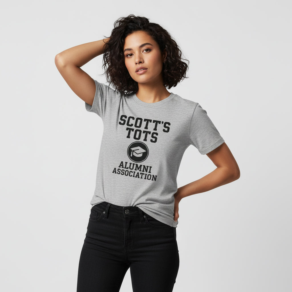 Scott’s Tots Alumni Association T-Shirt – The Office Inspired, Funny Fan Tee, Unisex