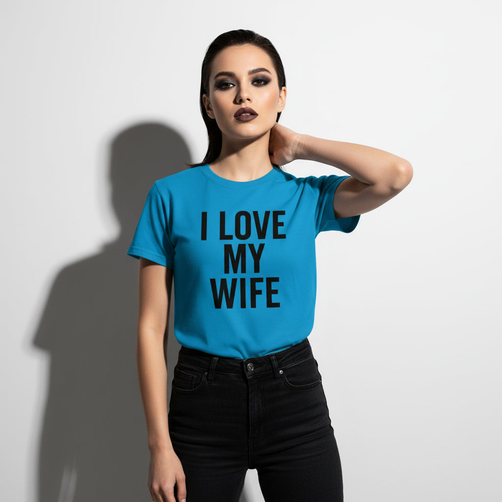 I Love My Wife Classic T-Shirt – Romantic Slogan, Comfortable Fit, Valentine’s Gift