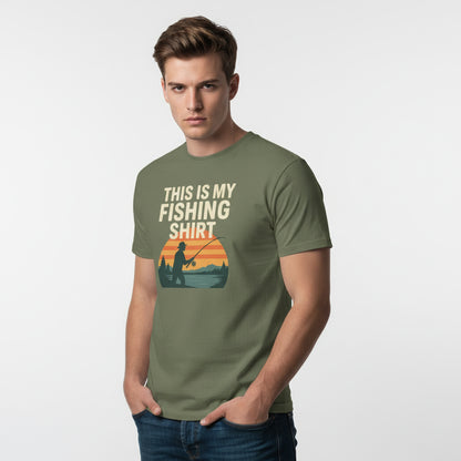 This Is My Fishing Shirt Funny T-Shirt – Angler Humor, Unisex, Soft Cotton