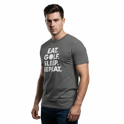 Eat. Golf. Sleep. Repeat. Golf Lifestyle Shirt – Unisex, Player Gift
