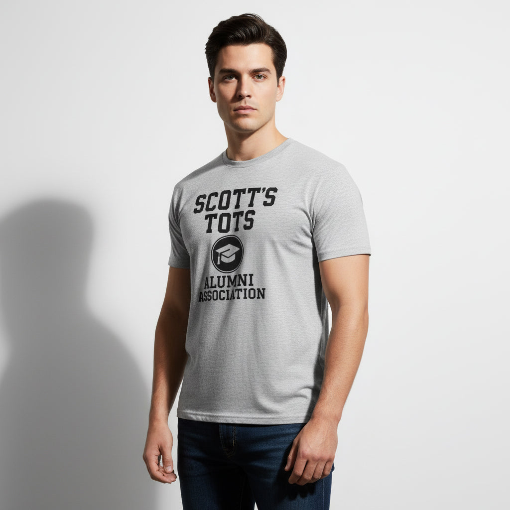 Scott’s Tots Alumni Association T-Shirt – The Office Inspired, Funny Fan Tee, Unisex
