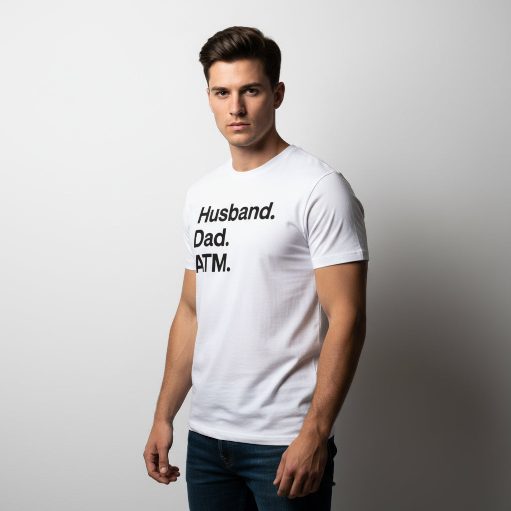 Dad Life T-Shirt – Husband Dad ATM, Unisex, Comfortable Fit, Gift Idea