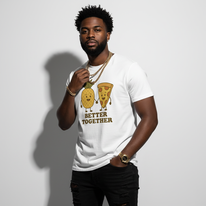 Better Together Pizza Pineapple Tee – Unique Foodie Shirt, Comfortable Fit, Youth & Adult