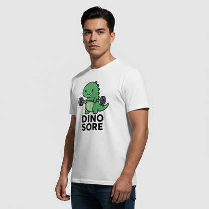 Funny Dino Sore Slogan Tee – Prehistoric Humor, Unisex, Youth & Adult