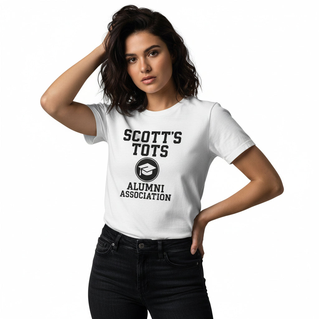 Scott’s Tots Alumni Association T-Shirt – The Office Inspired, Funny Fan Tee, Unisex