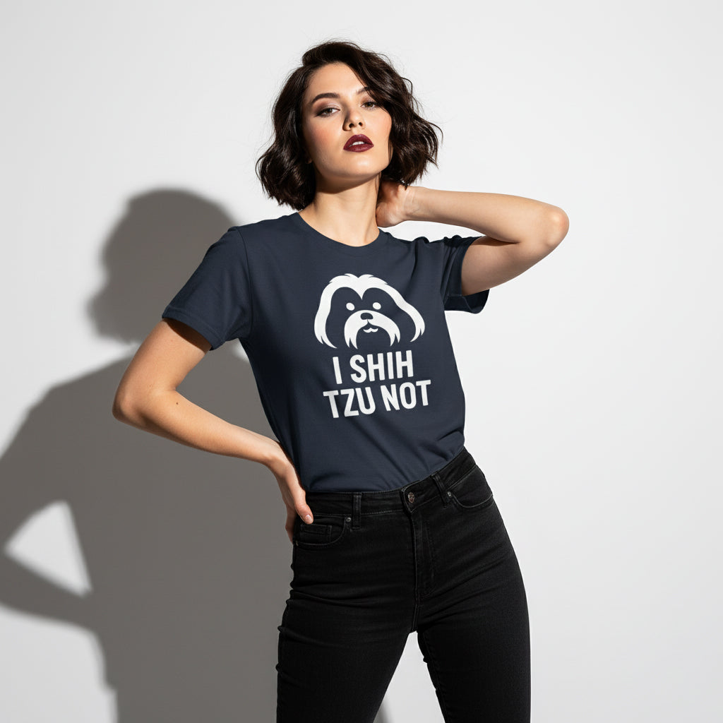 I Shih Tzu Not Dog Pun Tee – Cute Graphic, Gift for Pet Lovers, Unisex