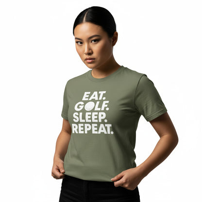 Eat. Golf. Sleep. Repeat. Golf Lifestyle Shirt – Unisex, Player Gift