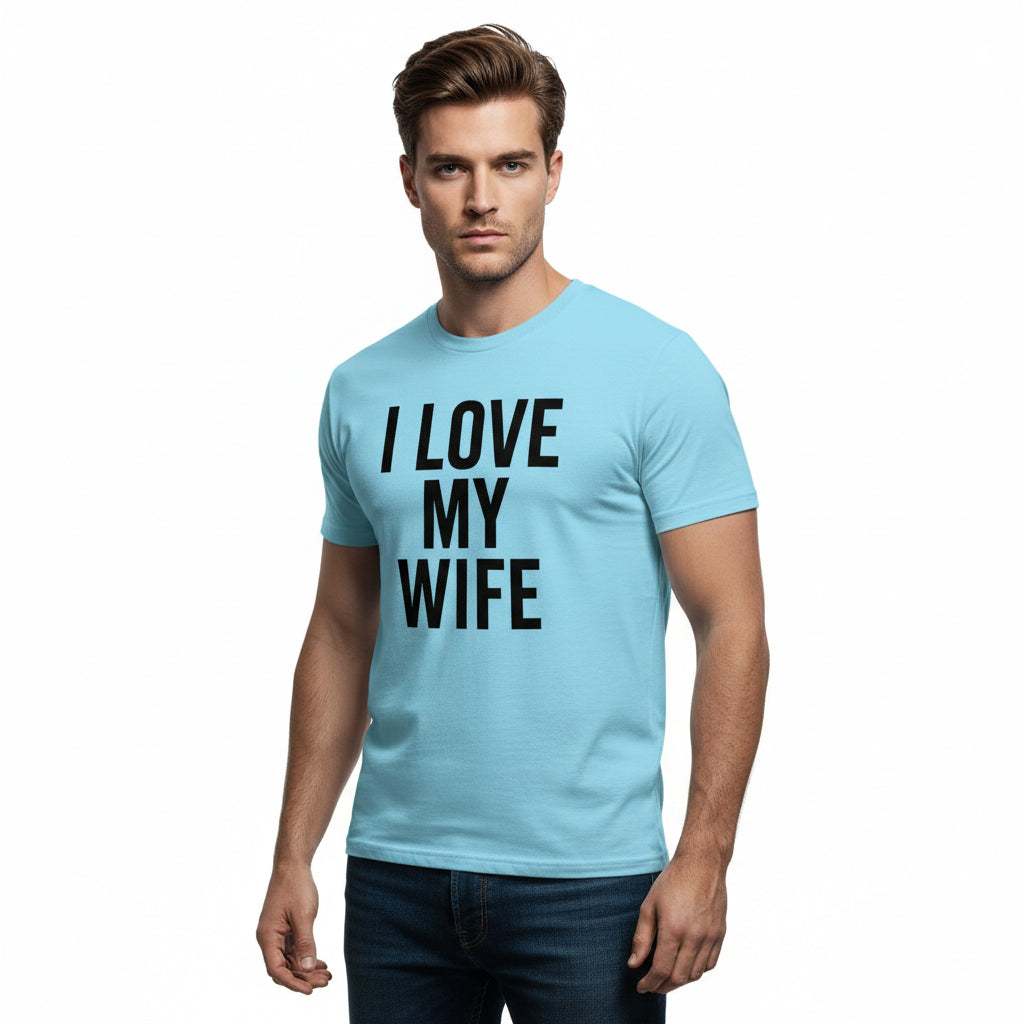 I Love My Wife Classic T-Shirt – Romantic Slogan, Comfortable Fit, Valentine’s Gift