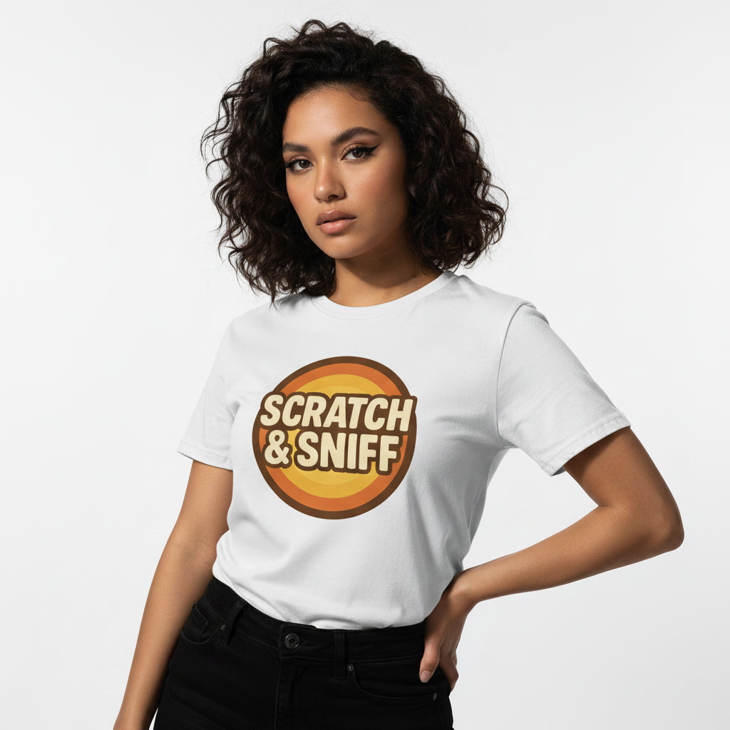 Scratch & Sniff Funny T-Shirt – Graphic Humor Tee, Unisex, Soft Cotton