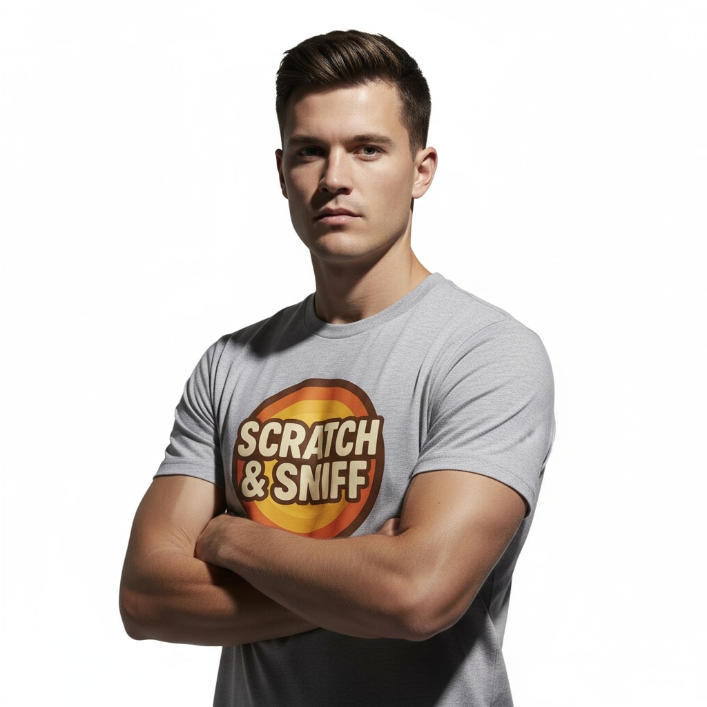 Scratch & Sniff Funny T-Shirt – Graphic Humor Tee, Unisex, Soft Cotton