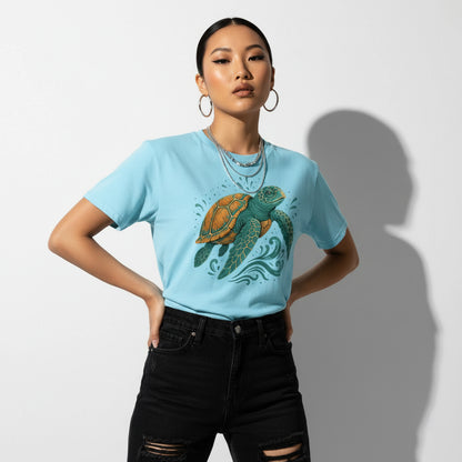 Sea Turtle Graphic T-Shirt – Ocean Animal, Soft Cotton, Eco-Friendly, Unisex
