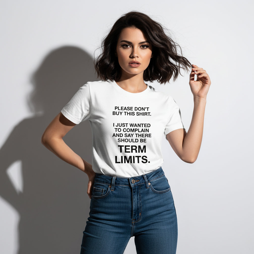 Political Statement T-Shirt – There Should Be TERM LIMITS, Retro Graphic